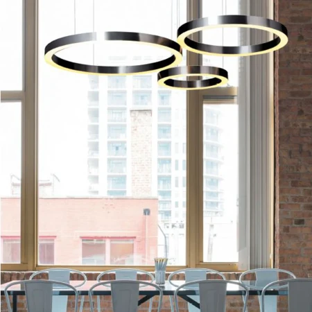 Lampa wisząca CIRCLE 100+120 LED mosiądz na 1 podsufitce - ST-8848-100+120 brass - Step Into Design
